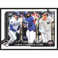 2025 Topps #345 B. Witt Jr./V. Guerrero Jr./A. Judge League Leaders