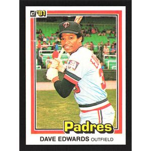 1981 Donruss #595 Dave Edwards