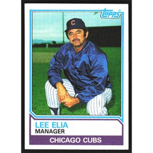 1983 Topps #456 Lee Elia