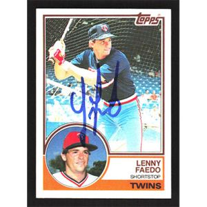 1983 Topps #671 Lenny Faedo Autographed