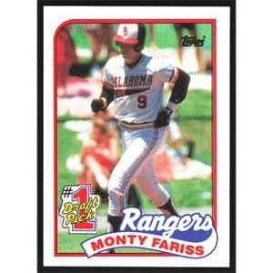 1989 Topps #177 Monty Fariss #1 Draft Pick