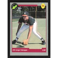 1991 Classic Draft Picks #30 Jorge Fabregas