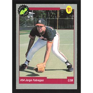 1991 Classic Draft Picks #30 Jorge Fabregas