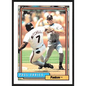 1992 Topps #162 Paul Faries