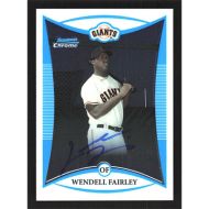2008 Bowman Chrome Prospects #BCP114 Wendell Fairley Autographed