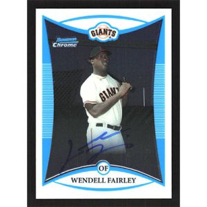 2008 Bowman Chrome Prospects #BCP114 Wendell Fairley Autographed