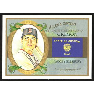 2008 Topps Allen & Ginter United States #US37 Jacoby Ellsbury Oregon