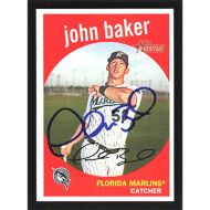 2008 Topps Heritage #622 John Baker Autographed