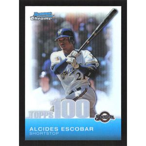 2010 Bowman Chrome Topps 100 Prospects Refractors #TPC16 Alcides Escobar