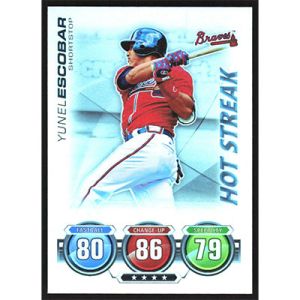 2010 Topps Attax Silver Foil #NNO Yunel Escobar Hot Streak