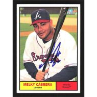 2010 Topps Heritage #28 Melky Cabrera Autographed