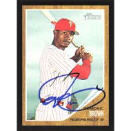 2011 Topps Heritage #104 Domonic Brown Autographed