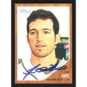 2011 Topps Heritage #85 Ike Davis Autographed