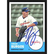 2012 Topps Heritage Minors #197 Hiram Burgos Autographed