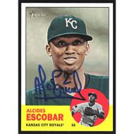 2012 Topps Heritage #124 Alcides Escobar Autographed