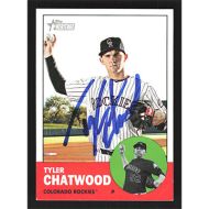2012 Topps Heritage #33 Tyler Chatwood Autographed