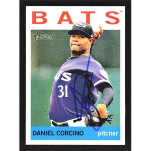 2013 Topps Heritage Minors #61 Daniel Corcino Autographed