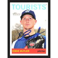 2013 Topps Heritage Minors #82 Eddie Butler Autographed