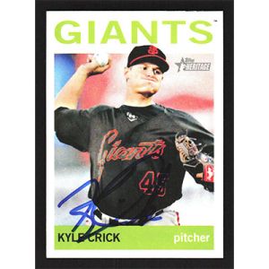 2013 Topps Heritage #157 Kyle Crick Autographed