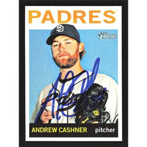 2013 Topps Heritage #25 Andrew Cashner Autographed