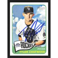 2014 Topps Heritage #122 Tyler Chatwood Autographed
