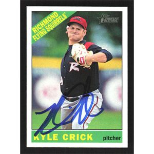 2015 Topps Heritage Minors #130 Kyle Crick Autographed