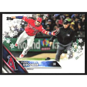 2016 Topps Wal-Mart Holiday Snowflake #HMW119 Yunel Escobar