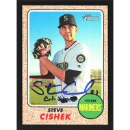 2017 Topps Heritage #668 Steve Cishek Autographed