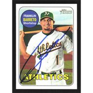 2018 Topps Heritage #332 Franklin Barreto Autographed