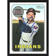 2018 Topps Heritage #704 Yonder Alonso SP Autographed