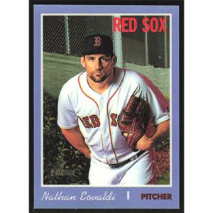 2019 Topps Heritage Chrome Purple Refractors #THC-568 Nathan Eovaldi