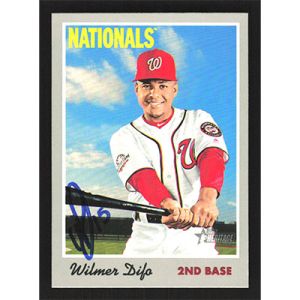 2019 Topps Heritage #84 Wilmer Difo Autographed
