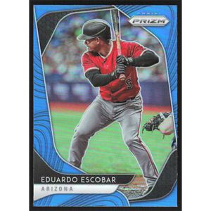2020 Panini Prizm Carolina Blue #124 Eduardo Escobar