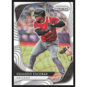 2020 Panini Prizm White Wave #124 Eduardo Escobar