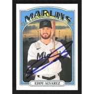 2021 Topps Heritage #528 Eddy Alvarez Autographed