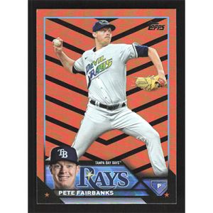 2023 Topps Update Halloween Orange and Black Foil #US16 Pete Fairbanks