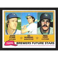 1981 Topps #659 J. Flinn/E. Romero/N. Yost Future Stars