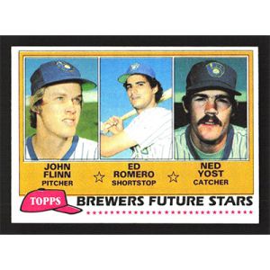 1981 Topps #659 J. Flinn/E. Romero/N. Yost Future Stars