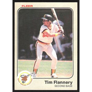 1983 Fleer #359 Tim Flannery