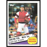 1985 Topps #1 Carlton Fisk Record Breaker