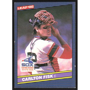 1986 Leaf #163 Carlton Fisk
