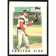 1986 Topps Mini Leaders #11 Carlton Fisk
