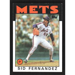 1986 Topps #104 Sid Fernandez