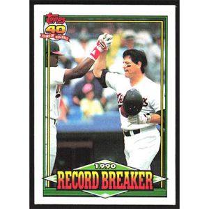 1991 Topps #3 Carlton Fisk Record Breaker