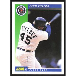 1992 Score #50 Cecil Fielder