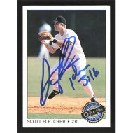 1993 O-Pee-Chee Premier #48 Scott Fletcher Autographed