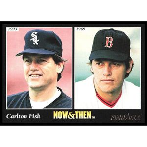 1993 Pinnacle #475 Carlton Fisk Now & Then