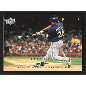 2008 Upper Deck #356 Prince Fielder Team Checklist