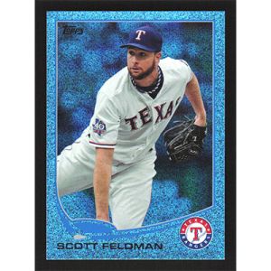 2013 Topps Silver Slate Blue Sparkle Wrapper Redemption #39 Scott Feldman