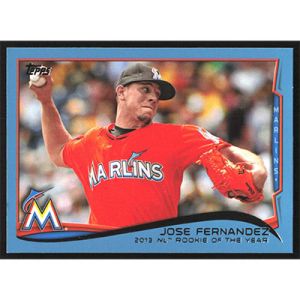2014 Topps Wal-Mart Blue #413 Jose Fernandez Award Winner
